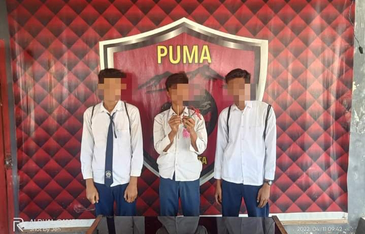 Anak SMP Asal Jatibaru Bawa Panah, di Amankan Polisi
