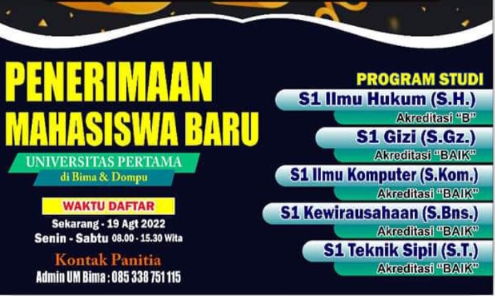 5 Program Studi Unggulan Universitas Muhammadiyah Bima