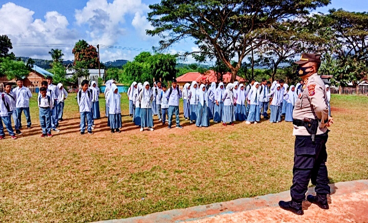Polsek Parado Gelar KRYD & Sosialisasi Kebangsaan Pada Siswa SMA 1 Parado