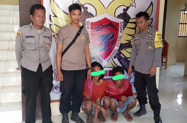 Polisi Tangkap 2 dari 4 Komplotan Pencurian Hewan Ternak di Desa Baralau